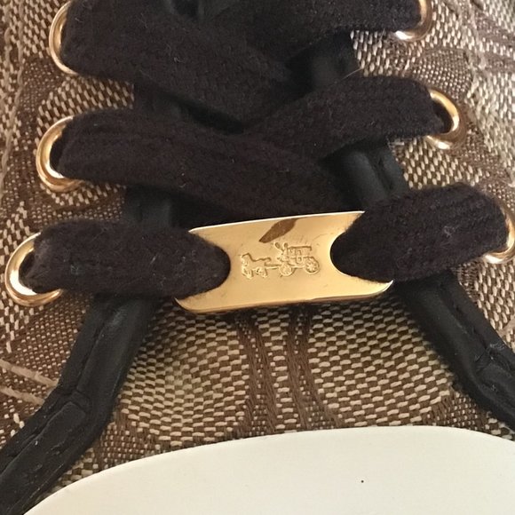 Coach Sneakers Canvas Shoes Coach C Logo - Picture 9 of 14
